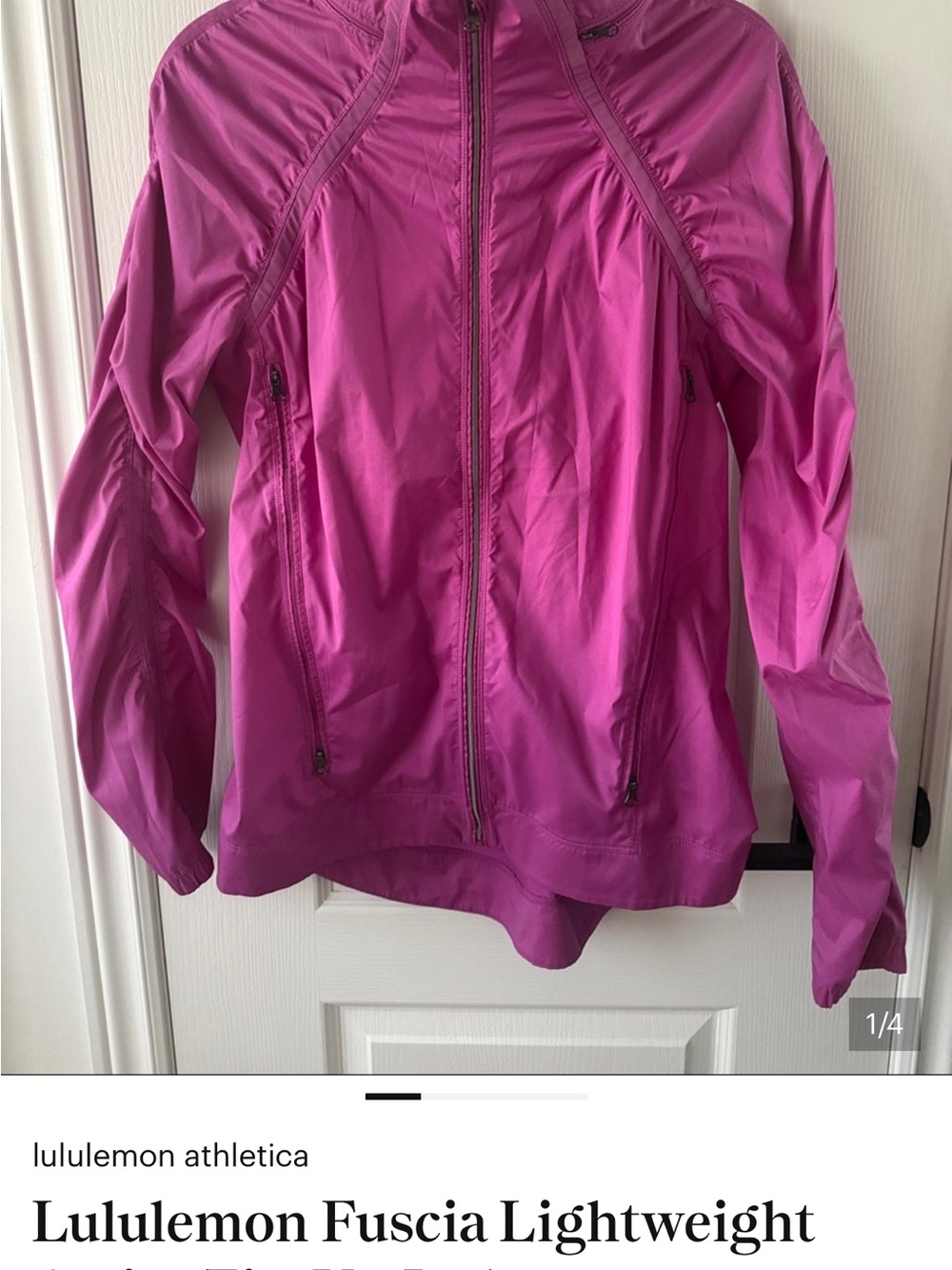 Lightweight Lululemon Women's Hooded Running Jacket in Ultra Violet - Picture 11 of 13